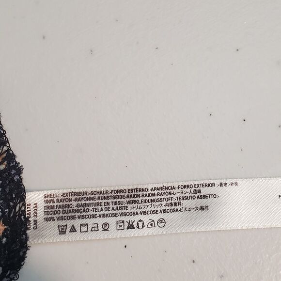 Free People Intimately Dress Medium Black Floral Longwood Slip Fairy Whimsy Boho - Picture 12 of 15